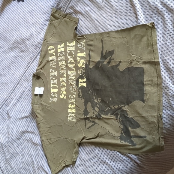 Bob Marley Buffalo Soldier T Shirt by Zion Mens Medium Rastawear - Picture 1 of 2